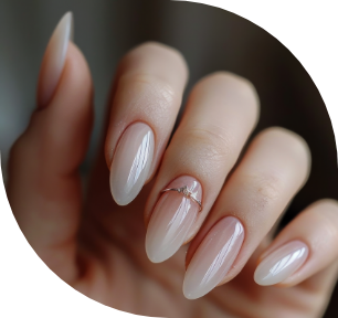 Premium gel nail extensions service
