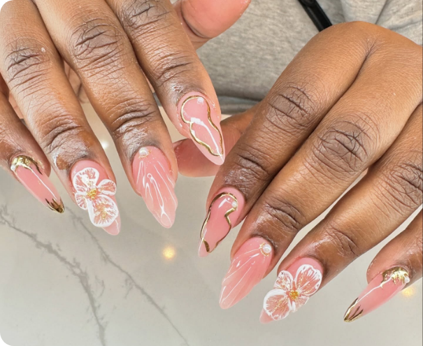 Professional nail services at Nail Box Salon Allen in Allen TX